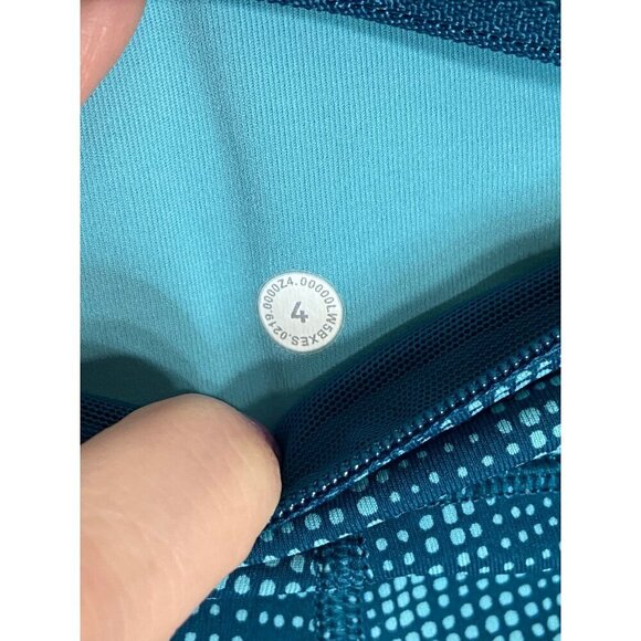 Lululemon Speed Up Tight 28" Bermuda Teal-sz 4 - Picture 3 of 9